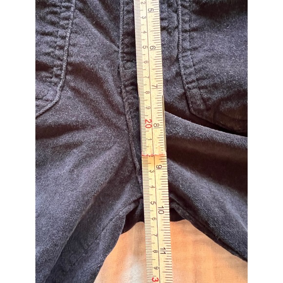 Free People Corduroy Flare Pants Utility Pockets‎ Black Boho Casual Size 4 - Picture 7 of 7
